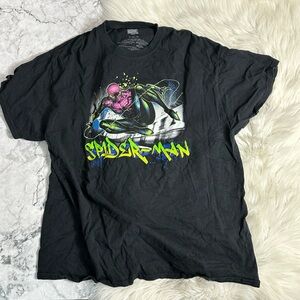 Marvel Black Spider-Man Graphic T-Shirt XL